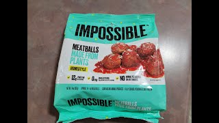 IMPOSSIBLE meatballs. Are they impossibly better than regular meatballs Taste test.