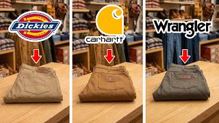 We Tested Dickies, Carhartt & Wrangler Work Pants – One Clear Winner!