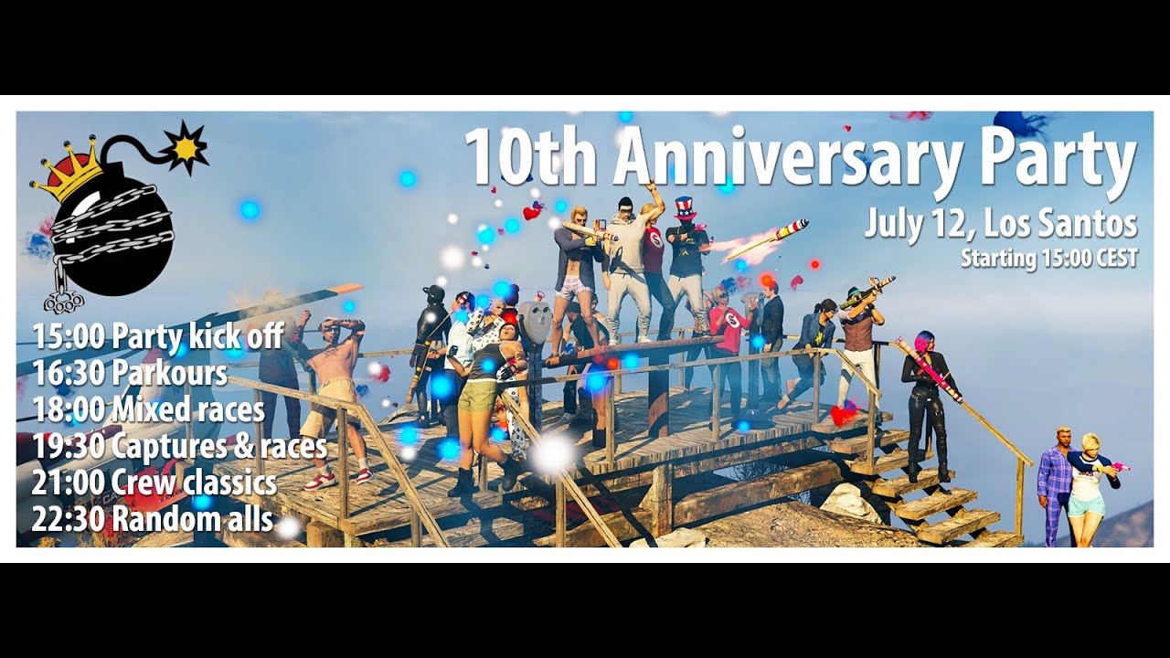 GTA 5: July 12 marks the 10th anniversary of Gentlemen Heist Team