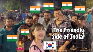 Korean Girl Amazed with India 🇮🇳 Beautiful Culture ❤️🇰🇷 | Diwali in india