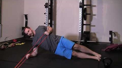 Side Plank Band Row