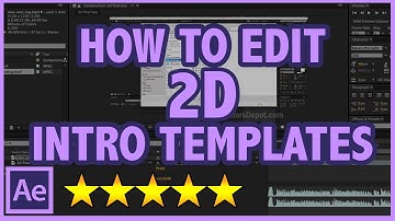 How to edit After Effects 2D Intro Templates (FULL TUTORIAL)