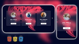 Create Responsive Card Slider in HTML CSS & JavaScript