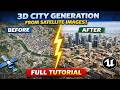 3D City Generation from Satellite Images in Esri CityEngine | Full Tutorial