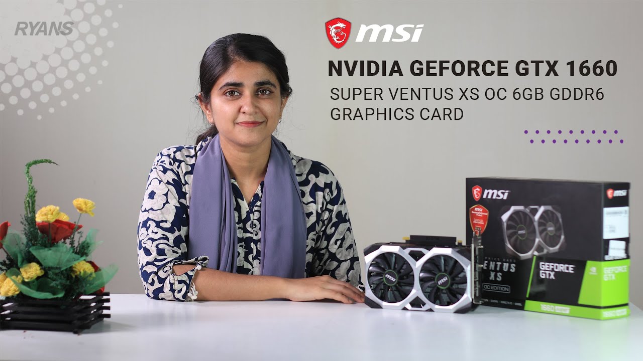 MSI NVIDIA GeForce GTX 1660 Super Ventus XS OC-V1 6GB GDDR6 Graphics Card