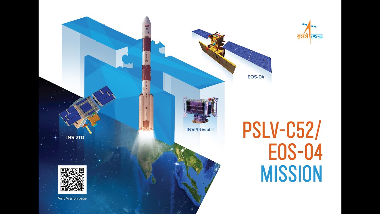 Launch of PSLV-C52/EOS-04 video artwork