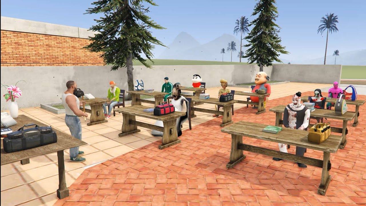 Franklin Ask Question To GRANNY And SHINCHAN in INDIAN BIKE DRIVING 3D 🤔