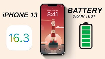 IOS 16.3 iPhone 13 Battery Drain Test in 2023 - GOOD BATTERY!!