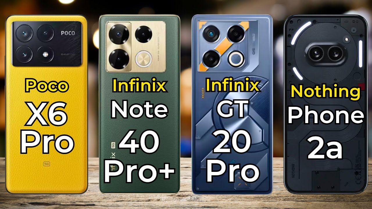 Poco X6 Pro Vs Infinix Note 40 Pro+ Vs Infinix GT 20 Pro Vs Nothing ...