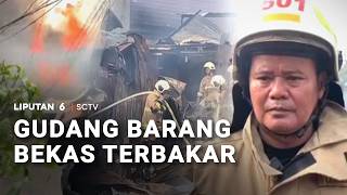 Pemilik Sedang Makan, Api Berkobar di Gudang Barang Bekas di Cipayung | Liputan 6