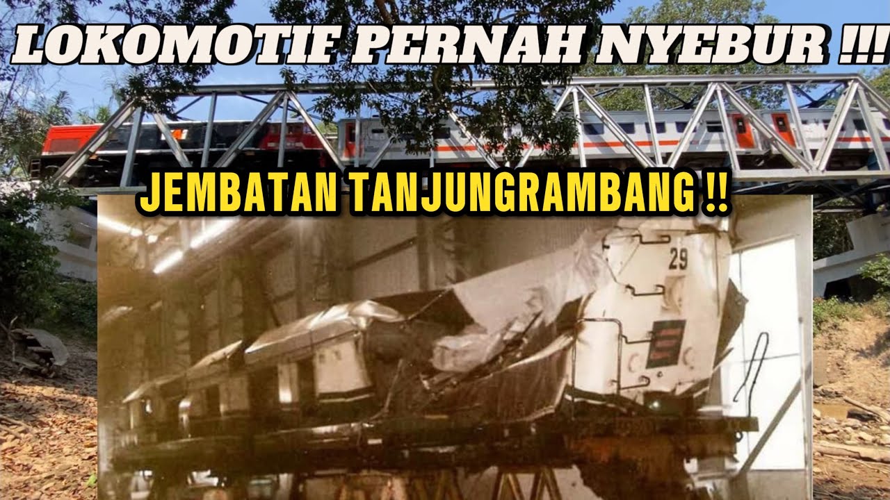 LOKOMOTIF PERNAH NYEBUR DISINI !!! BEKAS KECELAKAAN KERETA API BABARANJANG !!!