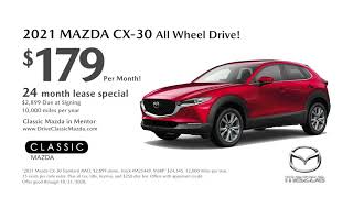 2021 Mazda Mentor CX-30 AWD Crossover for only $179!
