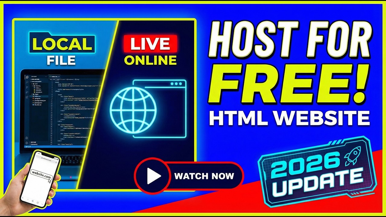 🔥 How to Deploy HTML Website on Server for FREE [ 2026 Update ] How to ...