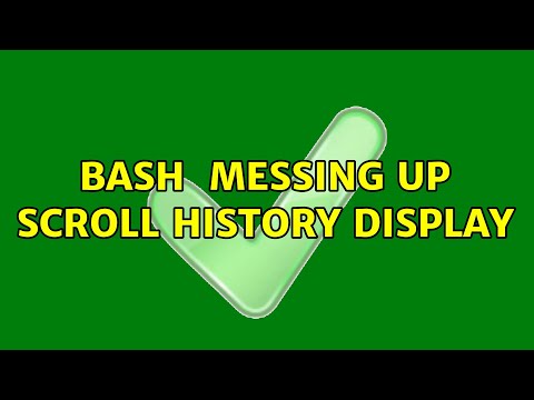 Bash $PROMPT_COMMAND messing up scroll history display (2 Solutions!!) hqdefault