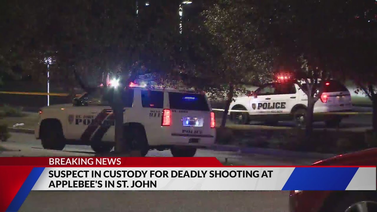 Suspect in custody after deadly shooting at Applebee's in St. John ...