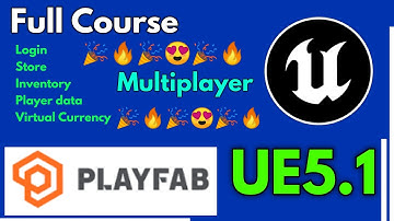 Playfab UE5.1 Full Course Blueprint Code Login - Store - Inventory  - Player data - Virtual Currency