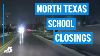 School closings in North Texas due to road conditions | NBCDFW