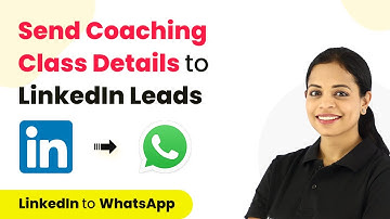 How to Send Coaching Classes Details to LinkedIn Leads on WhatsApp - LinkedIn Lead Gen Form WhatsApp