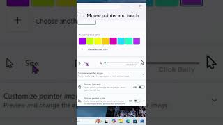 How to change color of mouse pointer #windows #settings #officetips #quicktips
