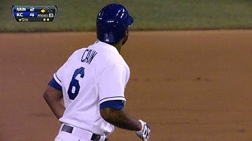 MIN@KC: Royals pad lead on Cain