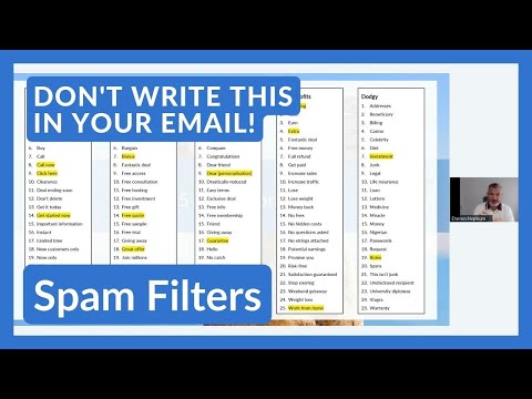 Spam Filters | Don't write this or your email will go to spam!
