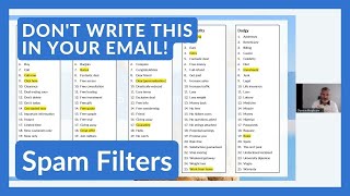 Spam Filters | Don't write this or your email will go to spam!
