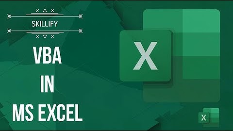 VBA WITH MSEXCEL #excelskills - MS EXCEL BEGINNER TO ADVANCED SERIES