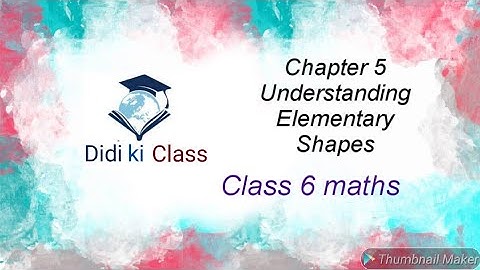 Chapter 5 Understanding Elementary Shapes Introduction (PART-1)