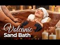 Scrubbing massage with hot sand  most soothing asmr