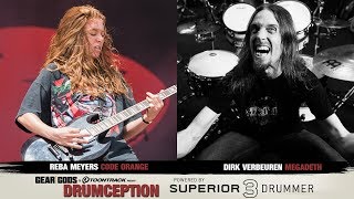 Vignette de la vidéo "CODE ORANGE's Reba Meyers X Dirk Verbeuren of MEGADETH - DRUMCEPTION | GEAR GODS"