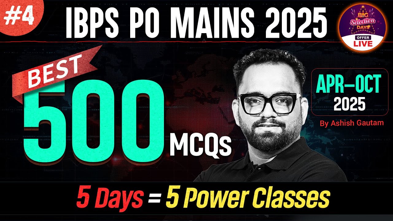 IBPS PO Mains 2025 | Top 500 Current Affairs MCQs for Maximum Score #4 ...