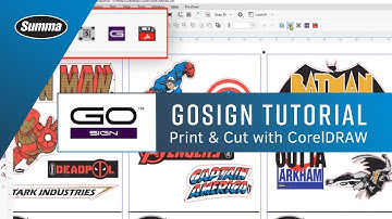Summa GoSign tutorial / Print & Cut workflow with CorelDRAW
