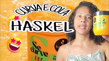 Testei o finalizador CURVA E COLA HASKEL/Resultado nos meus cabelos cacheados. 
