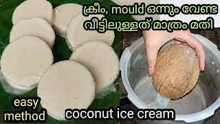 വീട്ടിലുള്ളതൊക്ക വെച്ച് coconut ഐസ്ക്രീം/തേങ്ങ ഐസ്ക്രീം/coconut icecream in malayalam/viral recipe