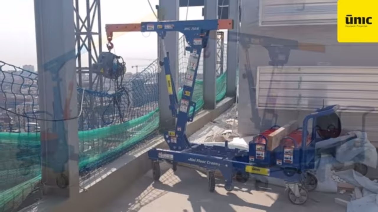 Alquiler minigrúa de suelo para obras y construcciones