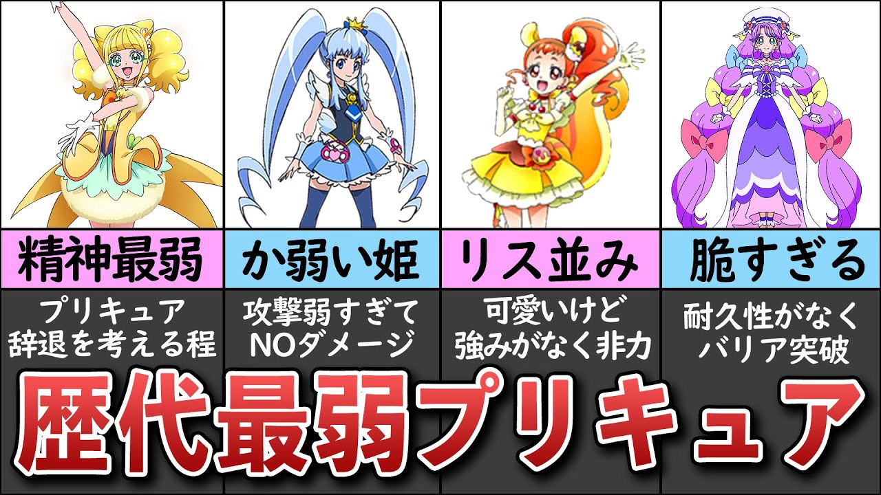 ゆっくり解説 歴代プリキュア最弱ランキング Youtube