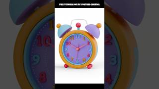 3d alarm clock in blender || 3D clock in blender || Blender beginner tutorial