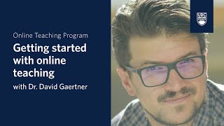 Getting started with online teaching