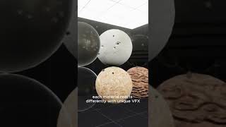Real-time bullet impact VFX built in Unity VFX Graph - debris, smoke and sparks reacting to the envi
