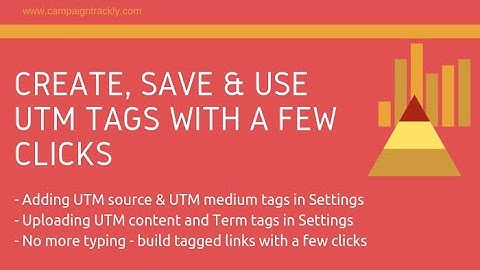 2. Create, Save and Re-use UTM Tags in Seconds with the CampaignTrackly UTM Link Builder