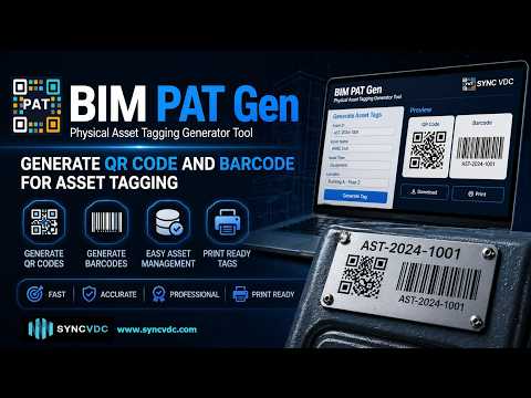 BIM PAT Gen: Generate Bulk QR & Barcode Asset Data