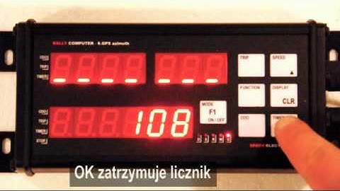 Rally computer 6.GPS - pomiar stałej k