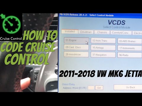 2011-2018 VW MK6 Jetta Cruise Control Coding With VCDS Ross-Tech