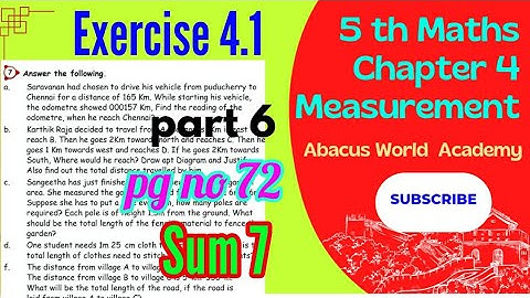 5 std Maths(unit 4)Measurements,Exercise 4.1(pg no 72)Sum7(part 6)Term 1samacheer#newedition2023