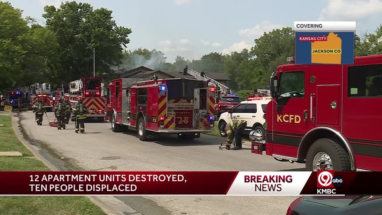10 people displaced by 2-alarm apartment fire in south Kansas City ...
