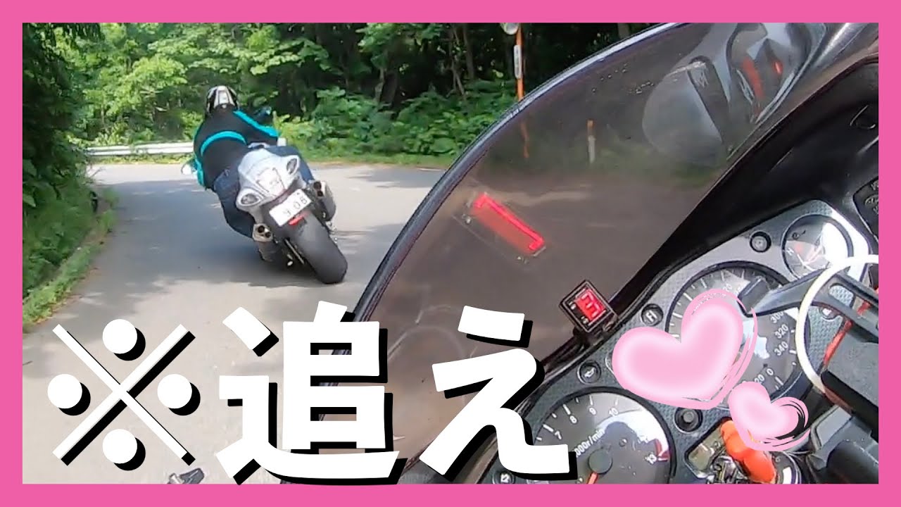 バイク女子を峠で追い回してみた？【隼女子】とツーリング【モトブログ】