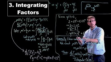 Integrating Factors - Ordinary Differential Equations | Lecture 3