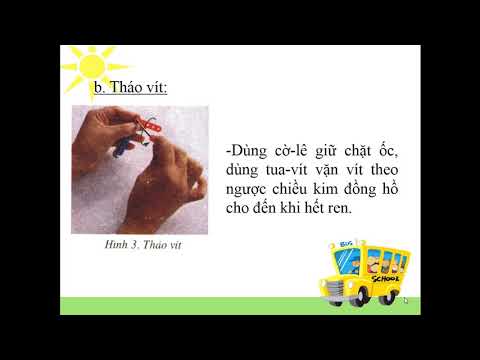 Lớp 4 - Kĩ thuật - Bài: Các chi tiết và vật dụng của bộ lắp ghép môn kĩ thuật