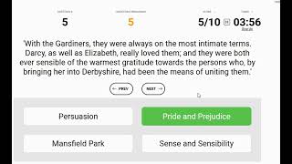 Identifying Books by their Closing Lines Part 3 Sporcle Quiz