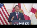 Governor DeSantis speaks in Tampa